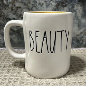 NWT Rae Dunn x Disney “BEAUTY” 16 oz Double-Sided Mug – Belle